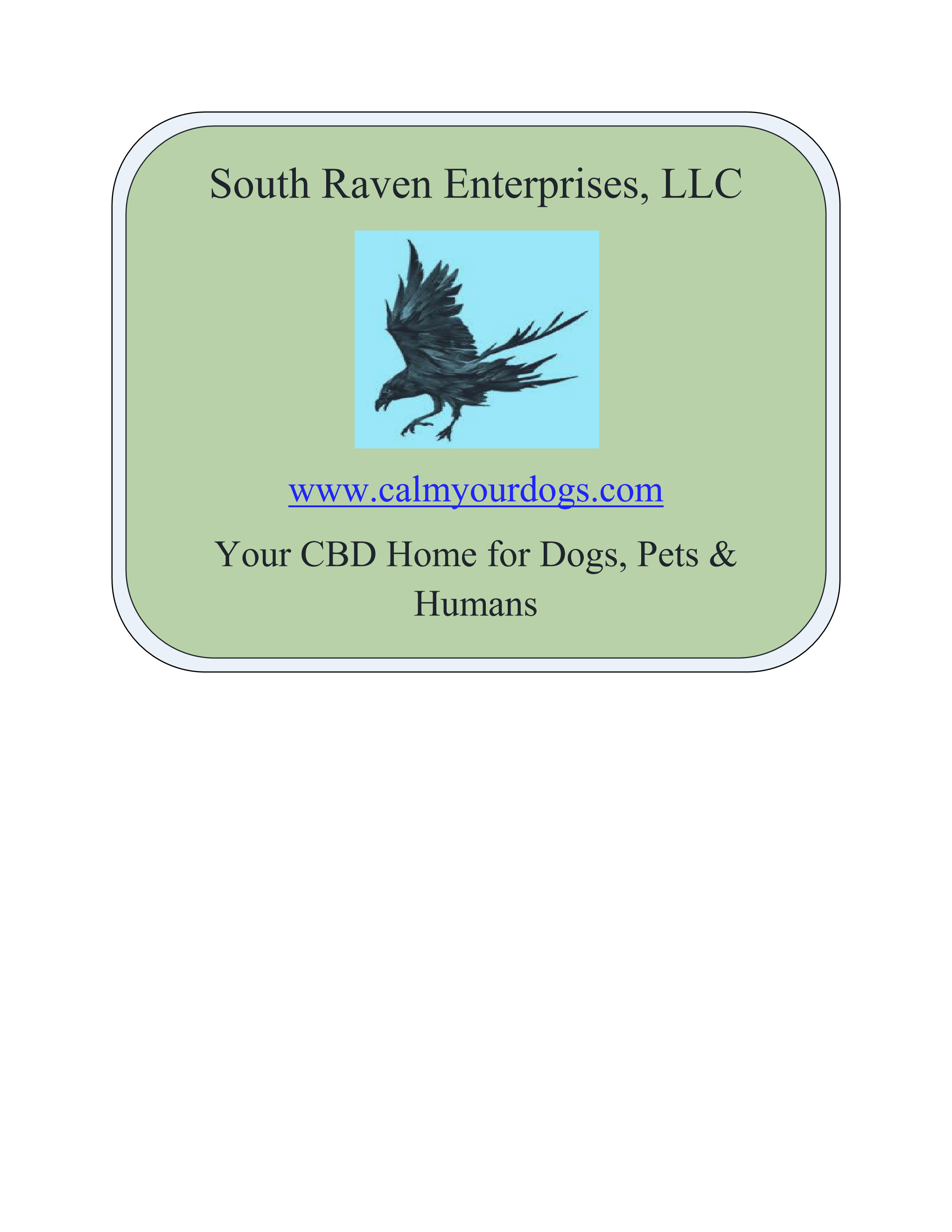 Your Home for CBD - South Raven Enterprises